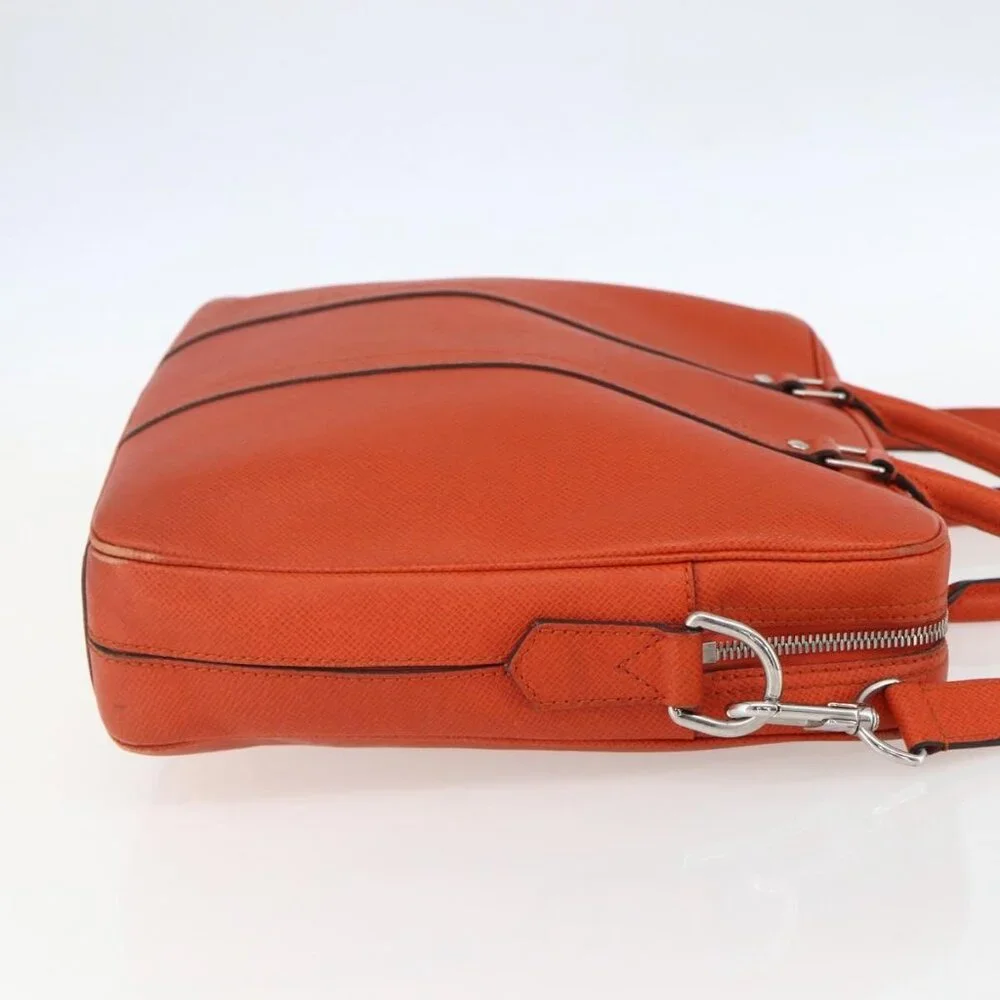 LOUIS VUITTON Taiga Porte Documents Voyage Bag Orange M30637 LV Auth 156354